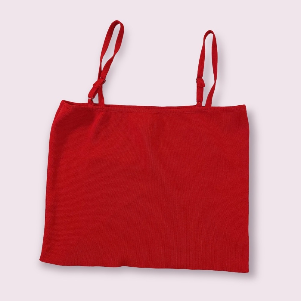 LF Seek the Label Red Crop Top